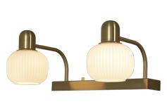 Aneta Lighting MESSINA skåpbelysning, matt messing, 2 x G9