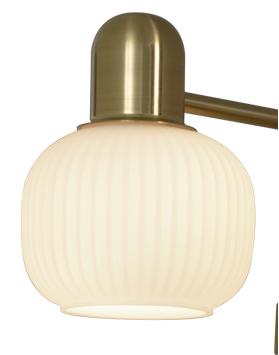 Aneta Lighting MESSINA skåpbelysning,  matt messing, 2 x G9 (7041661269330)