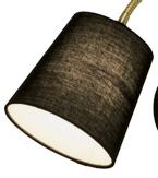 Aneta Lighting LJUSDAL vegglampe  svart/ matt messing (7392986771382)