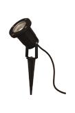 Aneta Lighting BACKE spot, på spyd ute, svart, GU10, IP44, 5 m kabel (7392986791168)