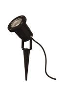 Aneta Lighting BACKE spot, på spyd ute, svart, GU10, IP44, 5 m kabel