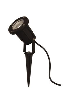 Aneta Lighting BACKE spot, på spyd ute, svart, GU10, IP44, 5 m kabel (7392986791168)
