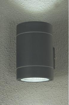 Aneta Lighting CYKLO vegglampe ute, mørkgrå, 2 x 3W LED, IP54 (7392986777889)