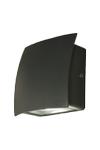Aneta Lighting FLIP vegglampe ute, mørkgrå, 6W LED, IP54 (7392986777827)