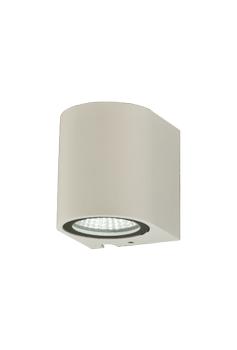 Aneta Lighting UNION vegglampe ute, ned, hvit, 3W LED, IP54 utendørs (7392986774475)