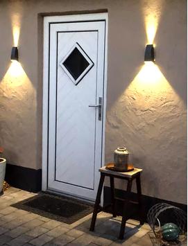 Aneta Lighting RIGEL vegglampe ute, mørkgrå, 2 x 3W LED, IP54 (7392986777780)