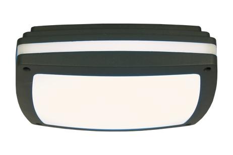 Aneta Lighting QUADRO plafond ute, mørkgrå, 16W LED, IP54 (7392986777759)