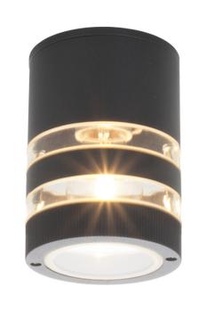 Aneta Lighting RIBB taklampe ute, svart, E27, IP44 (7392986772297)