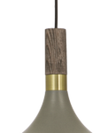 Aneta Lighting SENSE taklampe 42cm, grå/matt messing, E27 (7041661268272)