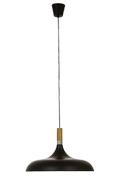 Aneta Lighting SENSE taklampe 42cm, svart/tre/krom, E27