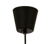 Aneta Lighting SENSE taklampe 42cm, svart/ tre/ krom,  E27 (7041661268289)