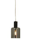 Aneta Lighting CYLINDER vinduspendel, svart/amber, E14, 4m ledning, støpsel og brytere