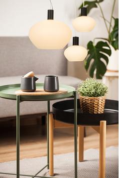 Aneta Lighting BELL vinduspendel,  svart/ hvit,  E14, 4m ledning, støpsel og brytere (7041661270954)