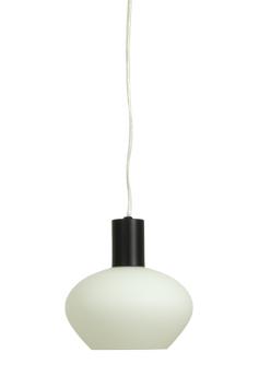 Aneta Lighting BELL vinduspendel,  svart/ hvit,  E14, 4m ledning, støpsel og brytere (7041661270954)