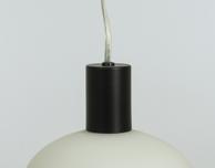 Aneta Lighting BELL vinduspendel,  svart/ hvit,  E14, 4m ledning, støpsel og brytere (7041661270954)