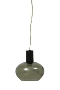 Aneta Lighting BELL vinduspendel,  svart/ sotet,  E14, 4m ledning, støpsel og brytere (7041661269071)