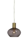 Aneta Lighting BELL vinduspendel,  matt messing/ sotet,  E14, 4m ledning, støpsel og brytere (7041661270961)