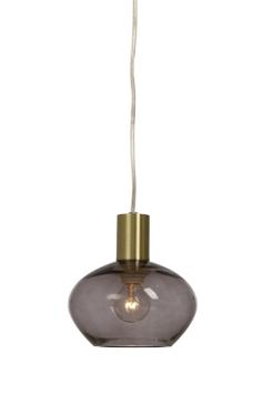 Aneta Lighting BELL vinduspendel,  matt messing/ sotet,  E14, 4m ledning, støpsel og brytere (7041661270961)