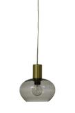 Aneta Lighting BELL vinduspendel,  matt messing/ sotet,  E14, 4m ledning, støpsel og brytere (7041661270961)