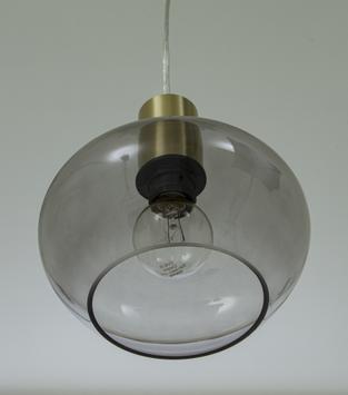 Aneta Lighting BELL vinduspendel,  matt messing/ sotet,  E14, 4m ledning, støpsel og brytere (7041661270961)