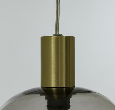 Aneta Lighting BELL vinduspendel,  matt messing/ sotet,  E14, 4m ledning, støpsel og brytere (7041661270961)