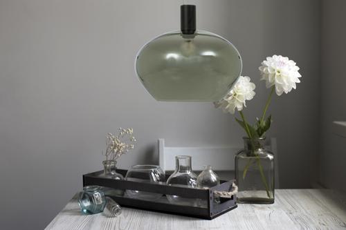 Aneta Lighting BELL taklampe 35cm, svart/ sotet,  E27 (7041661269729)