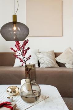 Aneta Lighting BELL taklampe 35cm, matt messing/ sotet,  E27 (7041661270978)