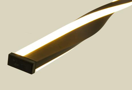 Aneta Lighting VIRVEL taklampe, svart, 21W LED (7041661268913)