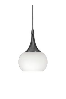 Aneta Lighting GLOBUS vinduspendel,  hvit/ krom,  stikkontakt (7392986807753)