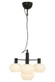 Aneta Lighting BELL taklampe 4-lys, svart/ hvit,  4 x E14 (7041661270992)