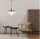 Aneta Lighting BELL taklampe 4-lys, svart/ hvit,  4 x E14 (7041661270992)