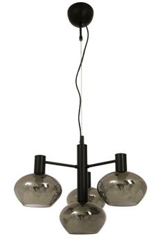 Aneta Lighting BELL taklampe 4-lys, svart/ sotet,  4 x E14 (7041661272545)