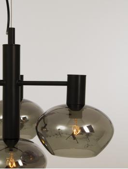 Aneta Lighting BELL taklampe 4-lys, svart/ sotet,  4 x E14 (7041661272545)