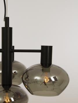 Aneta Lighting BELL taklampe 4-lys, svart/ sotet,  4 x E14 (7041661272545)