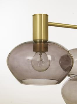 Aneta Lighting BELL taklampe 4-lys, matt messing/ sotet,  4 x E14 (7041661271005)