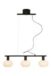 Aneta Lighting BELL taklampe 3-lys rak, svart/ hvit,  3 x E14 (7041661271654)