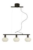 Aneta Lighting BELL taklampe 3-lys rak, svart/ hvit,  3 x E14 (7041661271654)