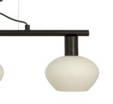 Aneta Lighting BELL taklampe 3-lys rak, svart/ hvit,  3 x E14 (7041661271654)
