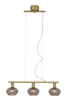 Aneta Lighting BELL taklampe 3-lys rak, matt messing/ sotet,  3 x E14 (7041661271036)
