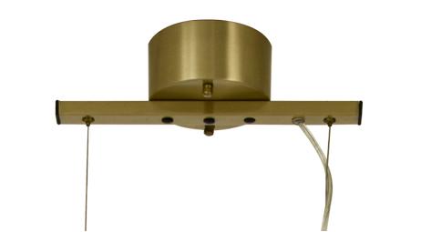 Aneta Lighting BELL taklampe 3-lys rak, matt messing/ sotet,  3 x E14 (7041661271036)