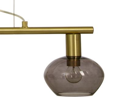 Aneta Lighting BELL taklampe 3-lys rak, matt messing/ sotet,  3 x E14 (7041661271036)