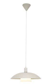 Aneta Lighting ALFA taklampe, hvit, E27, ringer i krom og matt messing inkl. (7041661271098)