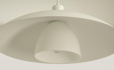 Aneta Lighting ALFA taklampe, hvit, E27, ringer i krom og matt messing inkl. (7041661271098)