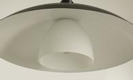 Aneta Lighting ALFA taklampe, svart, E27, ringer i krom og matt messing inkl. (7041661271111)