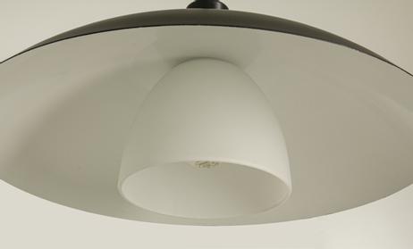 Aneta Lighting ALFA taklampe, svart, E27, ringer i krom og matt messing inkl. (7041661271111)