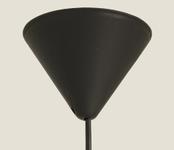 Aneta Lighting ALFA taklampe, svart, E27, ringer i krom og matt messing inkl. (7041661271111)