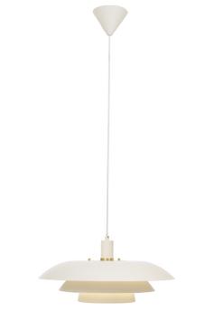 Aneta Lighting EPSILON taklampe, hvit, E27, detaljer i både krom og matt messing følger m (7041661271166)