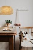 Aneta Lighting MALACCA taklampe 38cm, natur, flettet bambus, E27 (7041661271630)