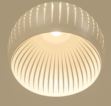 Aneta Lighting GRAFIKA taklampe 30cm, hvit, GU10, bredstråledne anbefales (7041661271777)