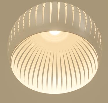 Aneta Lighting GRAFIKA taklampe 30cm, hvit, GU10, bredstråledne anbefales (7041661271777)